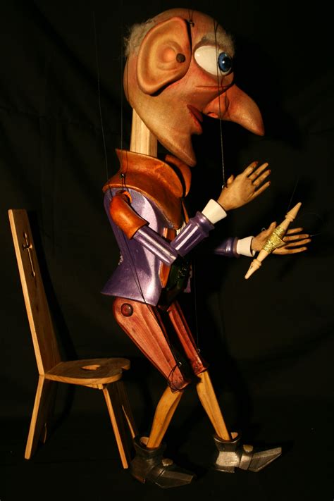 Magical wooden marionette